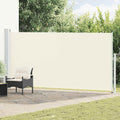 VidaXL Gartensichtschutzwand ausziehbar 180 x 500 cm cremefarben
