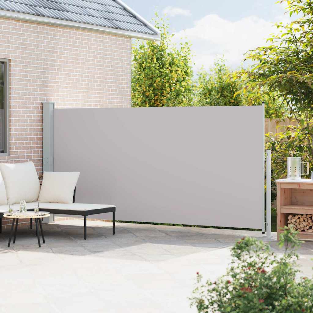 VidaXL Gartenbildschirm ausziehbar 180 x 500 cm Grau