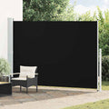 vidaXL Gartenbildschirm erweiterbar 200x300 cm Schwarz
