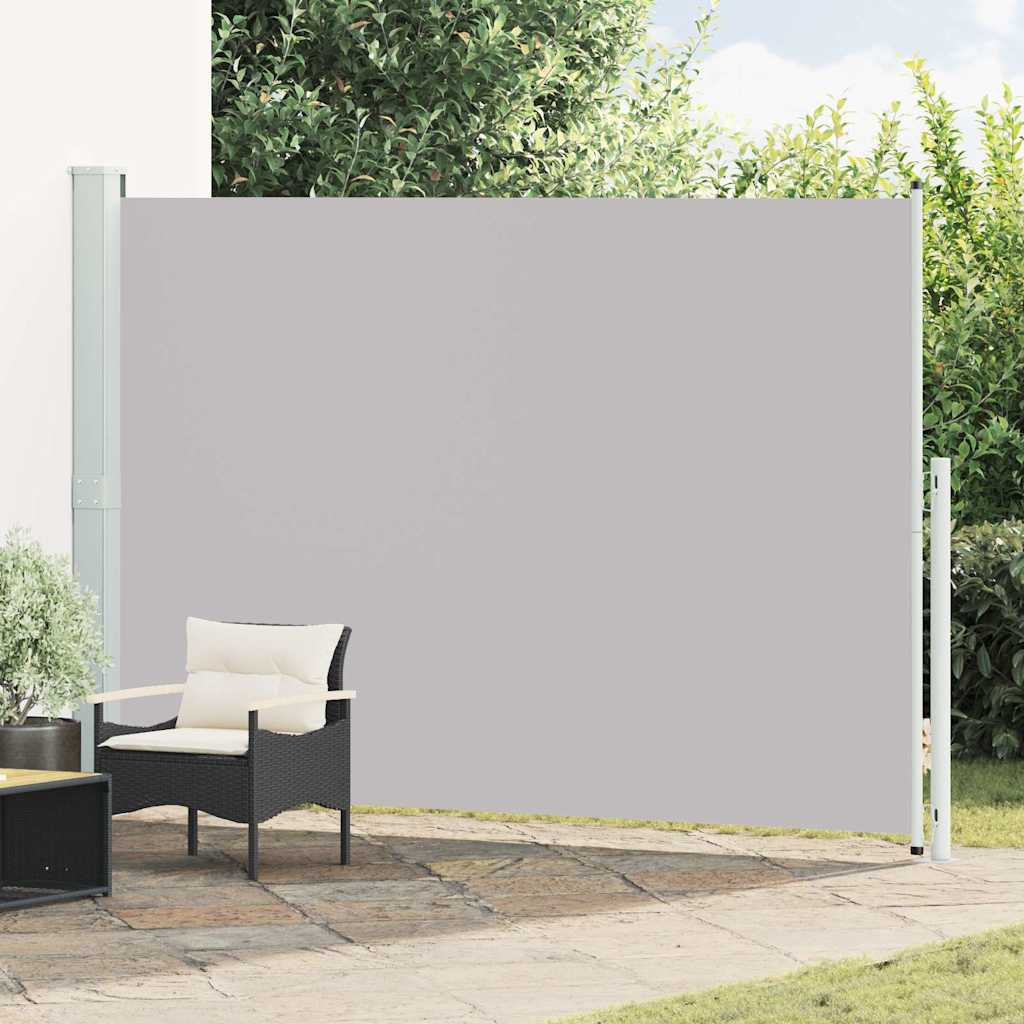 Vidaxl tuinscherm uittrekbaar 200x314 cm grijs