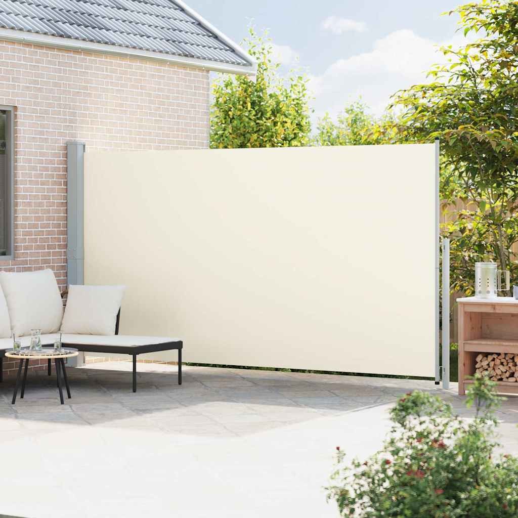 vidaXL Gartenbildschirm erweiterbares 200x500 cm Creme