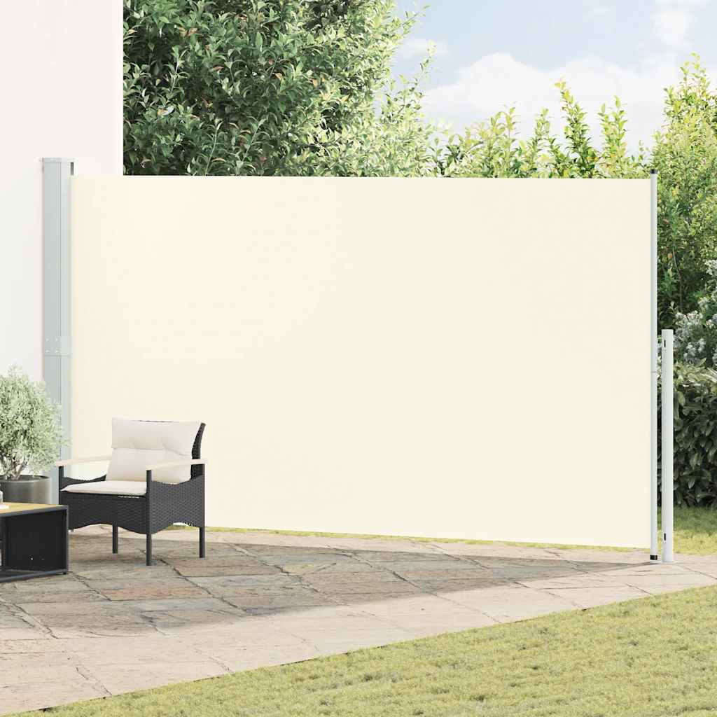 vidaXL Gartenbildschirm erweiterbares 200x500 cm Creme