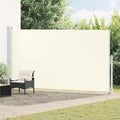 vidaXL Gartenbildschirm erweiterbares 200x500 cm Creme