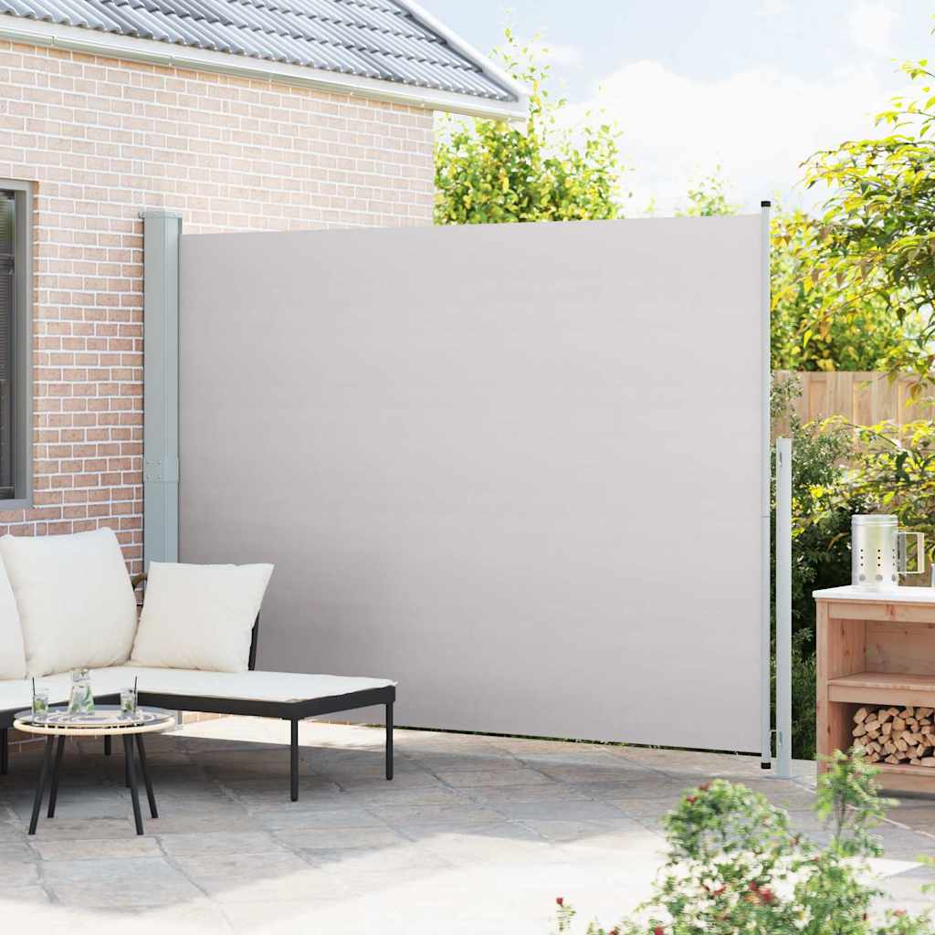 VidaXL Garten-Sichtschutz ausziehbar 220x300 cm Grau