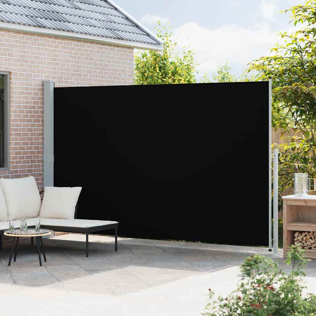 VidaXL Garten-Sichtschutz ausziehbar 220x500 cm Schwarz