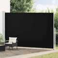 VidaXL Garten-Sichtschutz ausziehbar 220x500 cm Schwarz