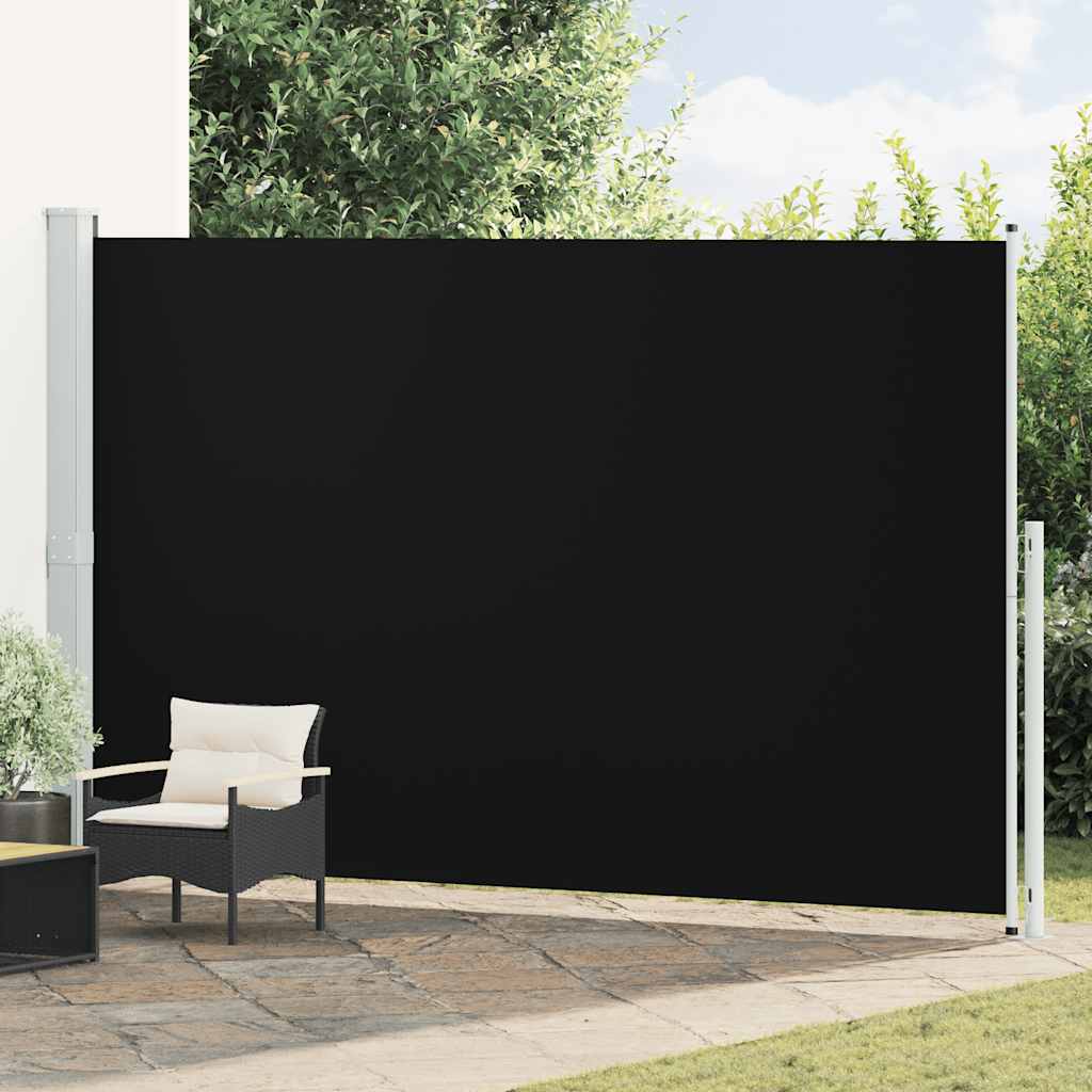 VidaXL Garten-Sichtschutz ausziehbar 220x500 cm Schwarz