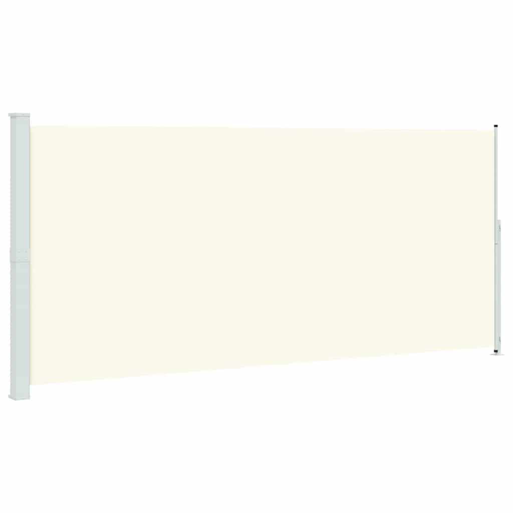 vidaXL Garten-Sichtschutz ausziehbar 220x500 cm Creme
