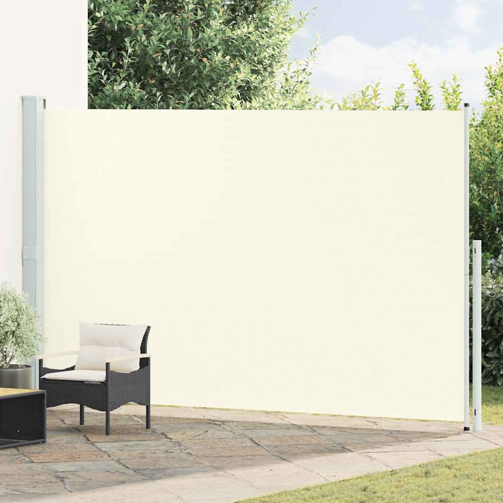 vidaXL Garten-Sichtschutz ausziehbar 220x500 cm Creme