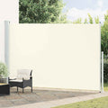 vidaXL Garten-Sichtschutz ausziehbar 220x500 cm Creme