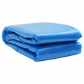 Vidaxl zonne pool dek 800 x 500 cm 0,1 mm vierkant 0,1 mm pe blauw