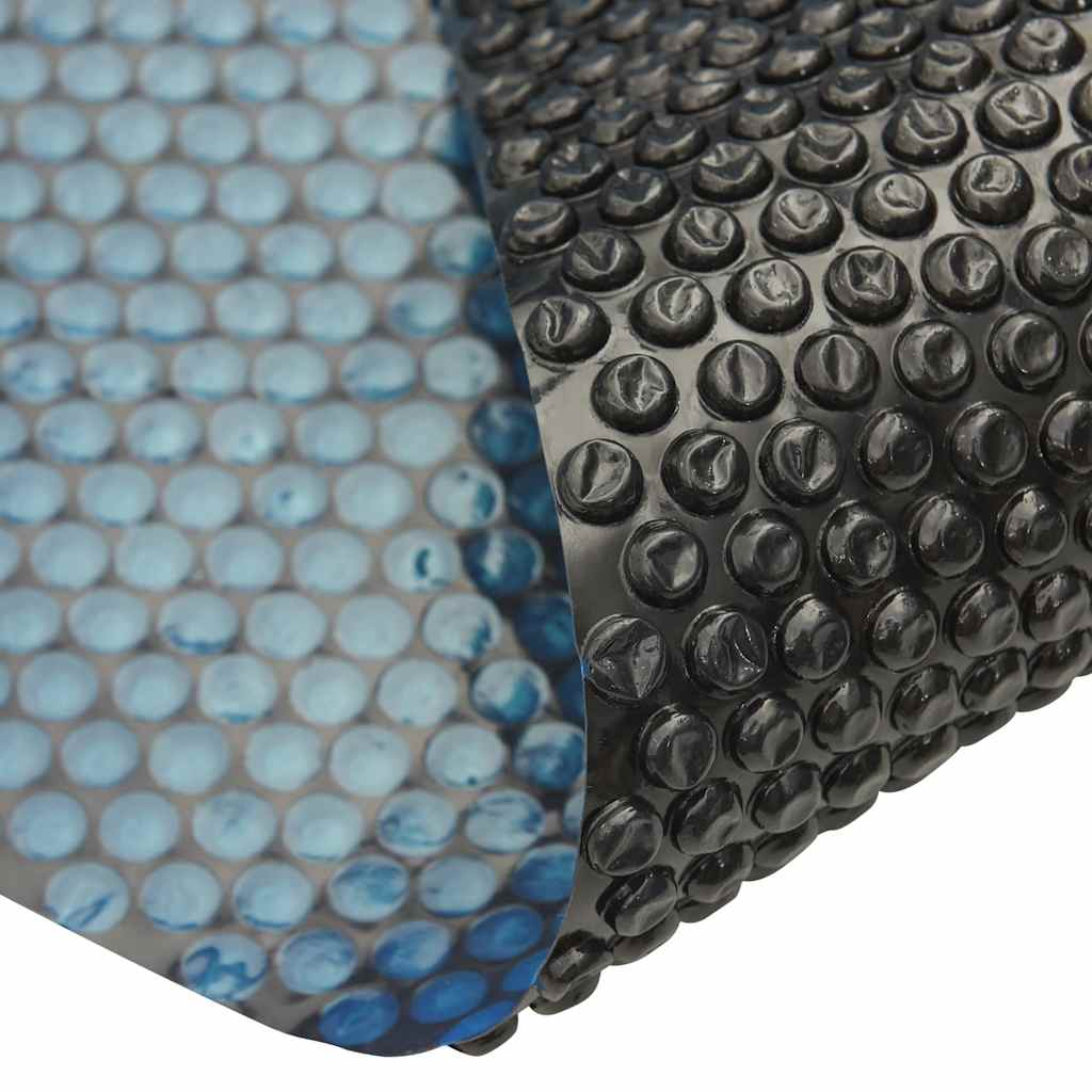 Vidaxl zwembadfolie solar drijvend 381 cm pe zwart en blauw