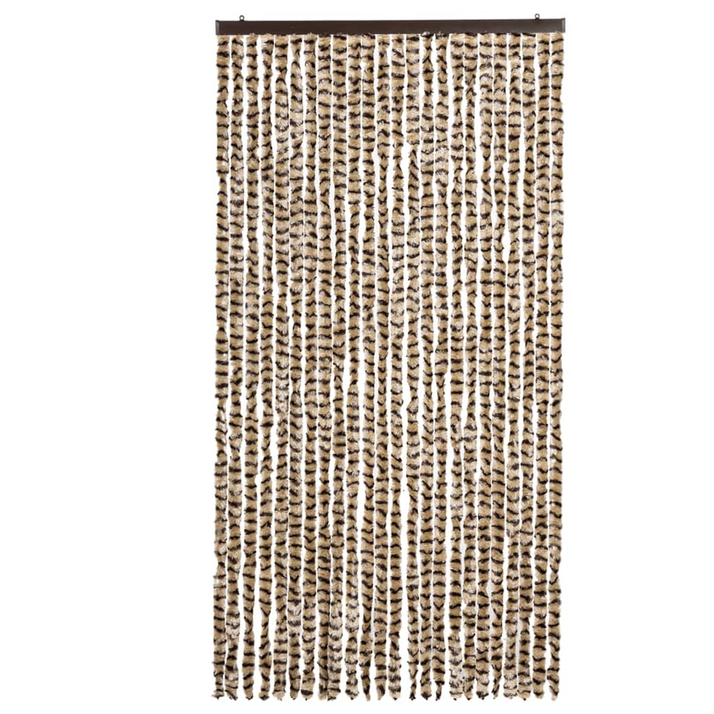 VidaXL Fliegengitter 100x220 cm Chenille beige und braun