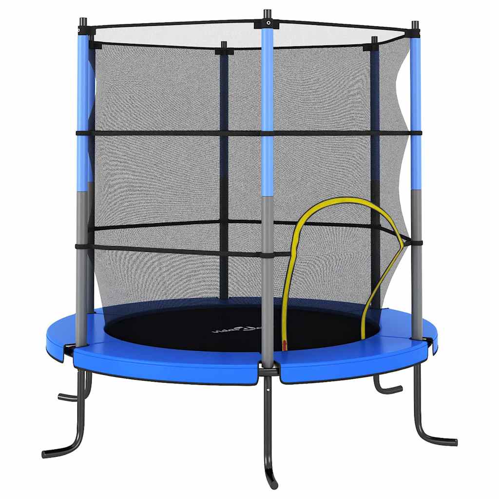 Vidaxl - Trampolin mit Sicherheitsnetz, ca. 140 x 160 cm, blau