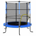 Vidaxl - Trampolin mit Sicherheitsnetz, ca. 140 x 160 cm, blau
