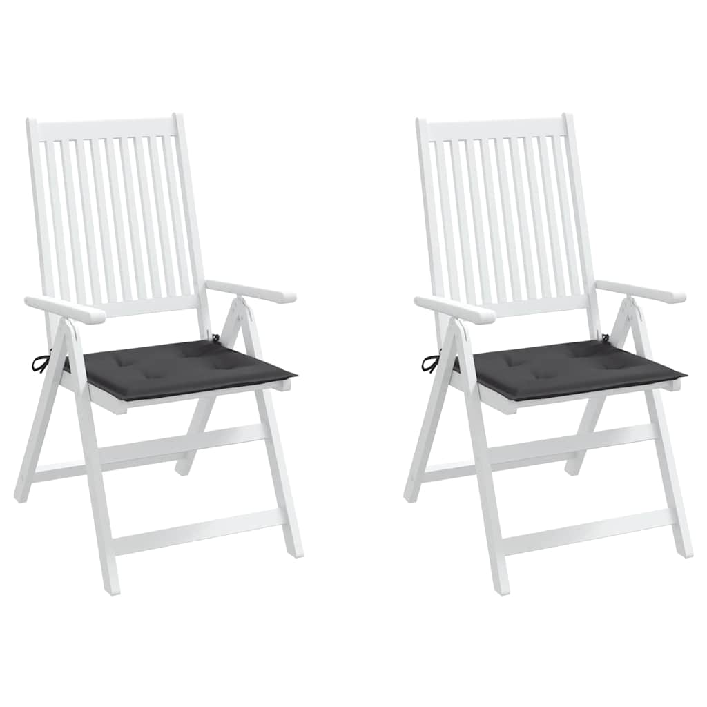 Vidaxl tuinstoelkussens 2 st 40x40x3 cm oxford stof antracietkleurig