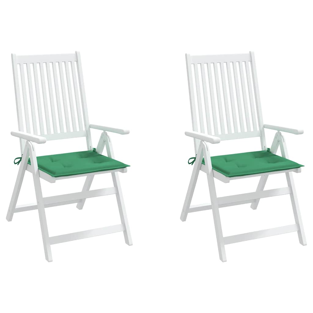 Vidaxl tuinstoelkussens 2 st 40x40x3 cm oxford stof groen