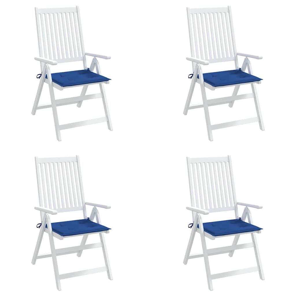 Vidaxl tuinstoelkussens 4 st 40x40x4 cm oxford stof koningsblauw