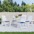 Vidaxl tuinstoelkussens 4 st 40x40x4 cm oxford stof koningsblauw