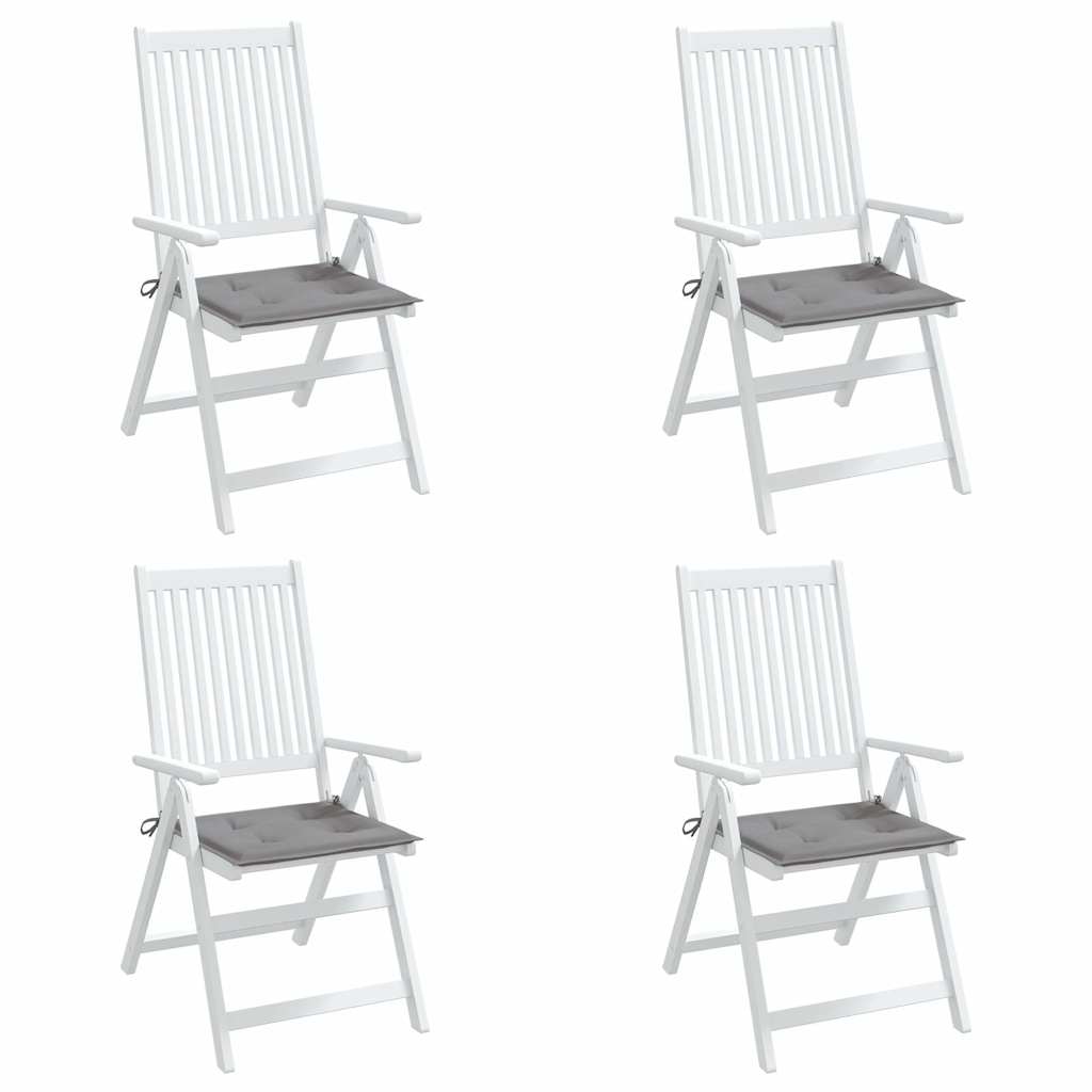 Vidaxl tuinstoelkussens 4 st 50x50x3 cm oxford stof grijs