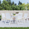 Vidaxl tuinstoelkussens 6 st 50x50x2 cm oxford stof crèmekleurig