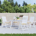 Vidaxl tuinstoelkussens 4 st 50x50x4 cm oxford stof beige
