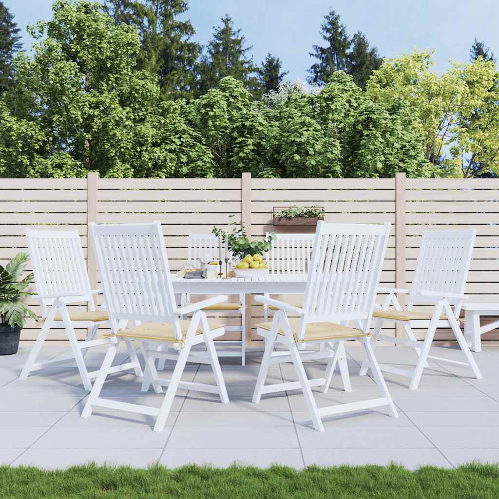 Vidaxl tuinstoelkussens 6 st 50x50x4 cm oxford stof beige