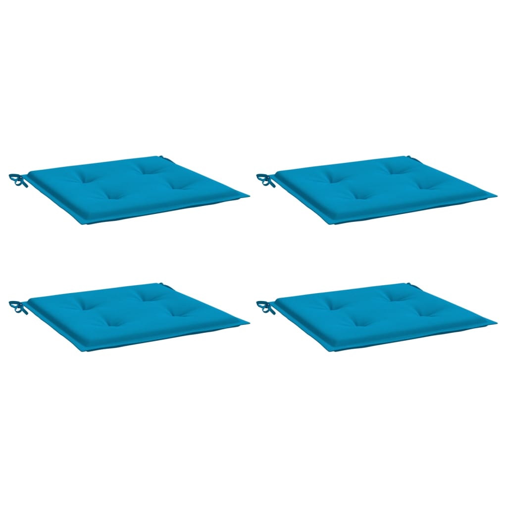 Vidaxl tuinstoelkussens 4 st 50x50x4 cm oxford stof blauw