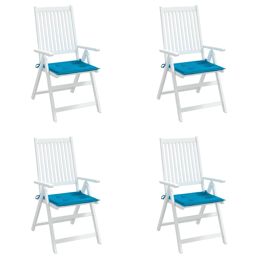 Vidaxl tuinstoelkussens 4 st 50x50x3 cm oxford stof blauw