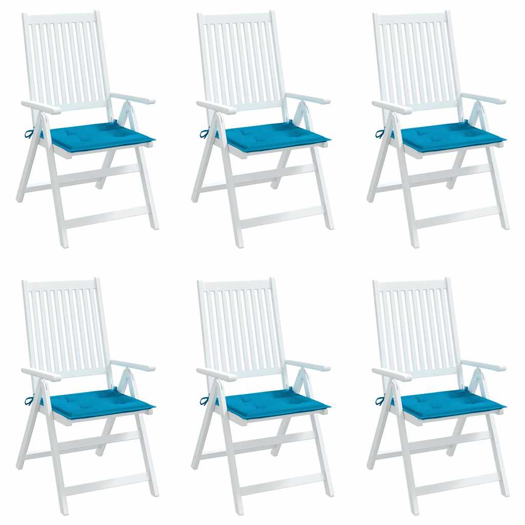 Vidaxl tuinstoelkussens 6 st 50x50x3 cm oxford stof blauw