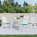 Vidaxl tuinstoelkussens 4 st 50x50x4 cm oxford stof groen