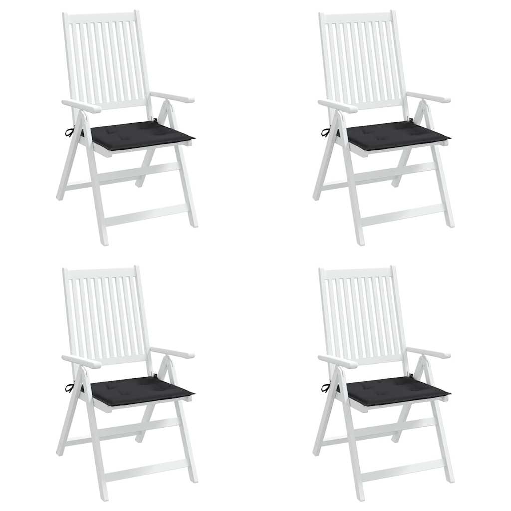 Vidaxl tuinstoelkussens 4 st 50x50x3 cm oxford stof zwart