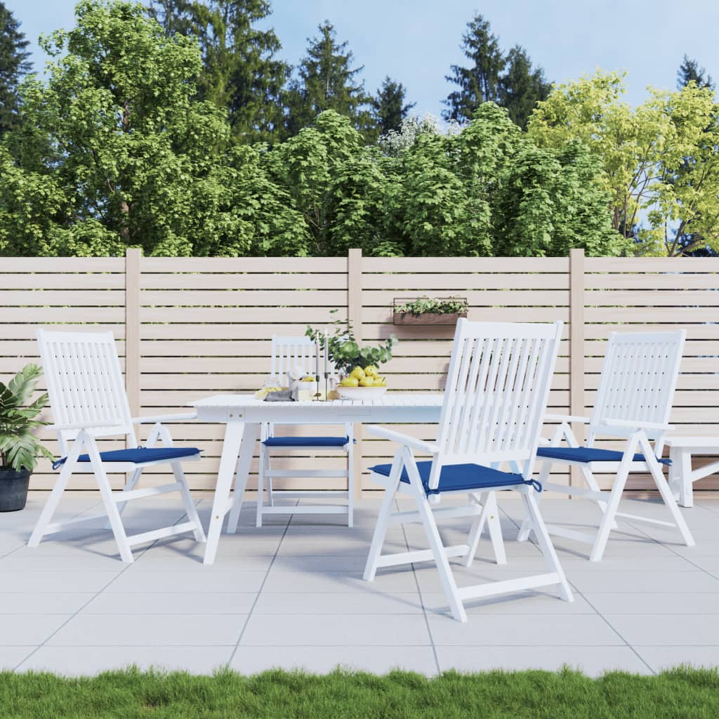 Vidaxl tuinstoelkussens 4 st 50x50x4 cm oxford stof koningsblauw