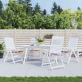 Vidaxl tuinstoelkussens 4 st 50x50x4 cm oxford stof ruitpatroon rood