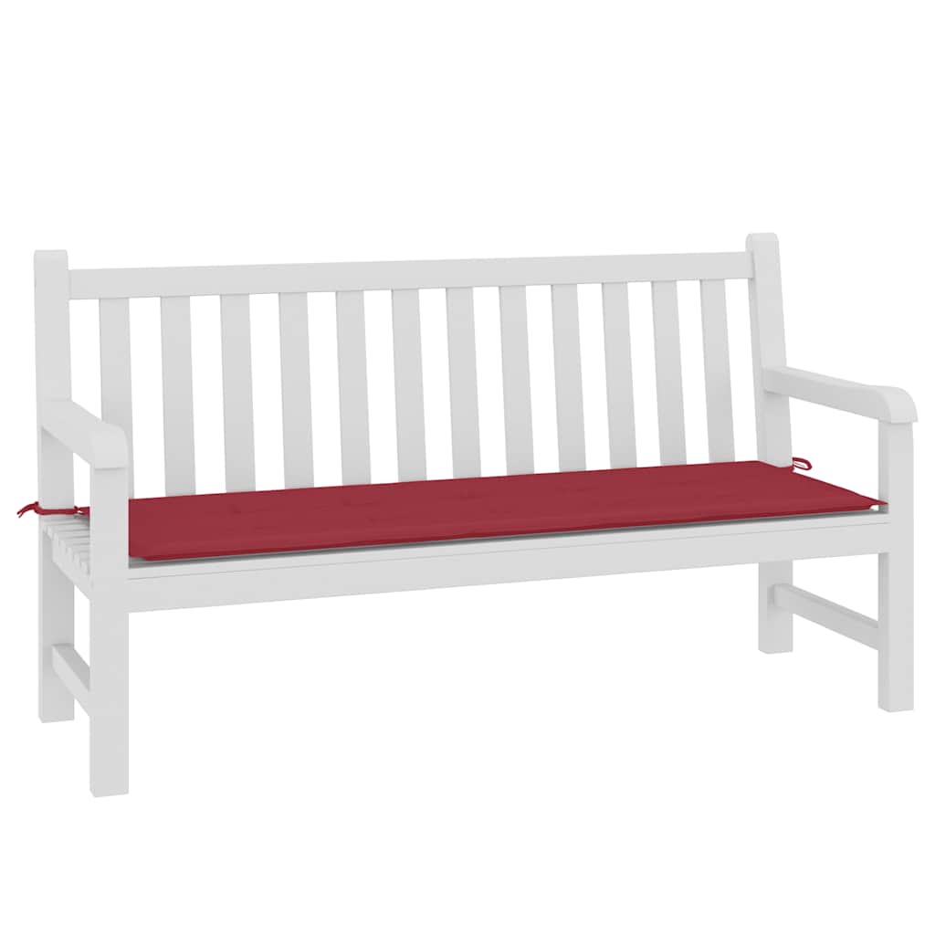 Vidaxl tuinbankkussen 150x50x4 cm oxford stof wijnrood