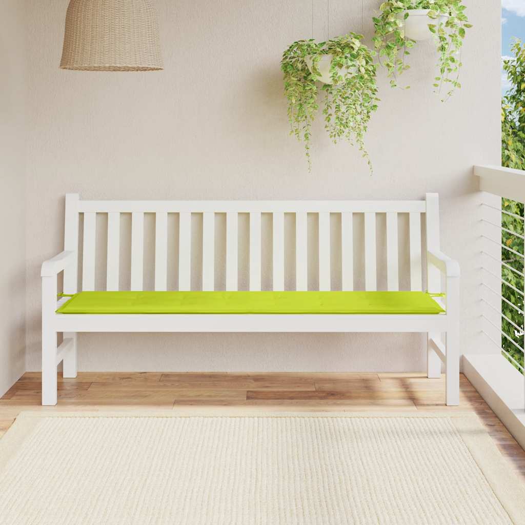 VidaXL Gartenbankkissen 180x50x3 cm Oxford-Gewebe Hellgrün
