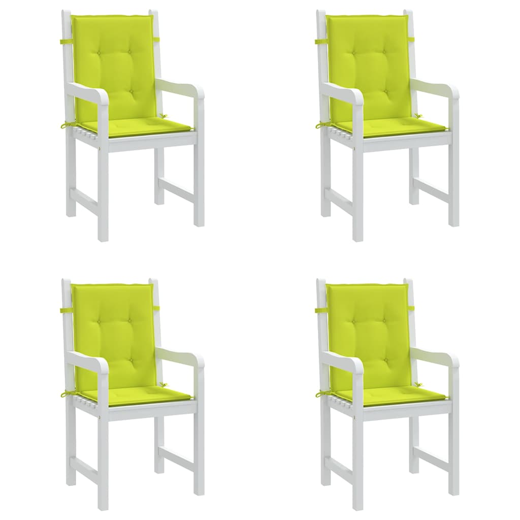 Vidaxl tuinstoelkussens 4 st 100x50x3 cm oxford stof heldergroen
