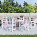 VidaXL Gartenstuhlkissen, 6 Stück, 100 x 50 x 3 cm, Oxford-Gewebe, kariert, rot