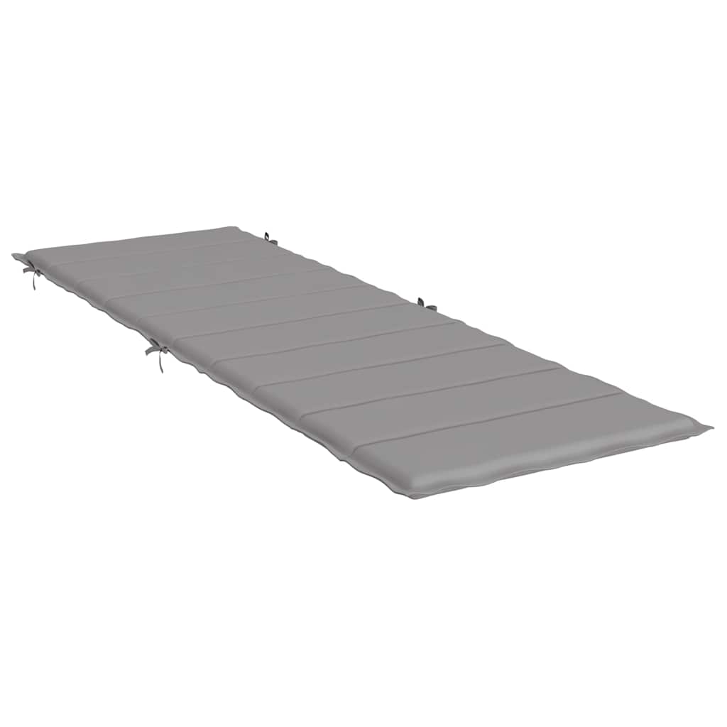 Vidaxl ligbedkussen 186x58x4 cm oxford stof grijs