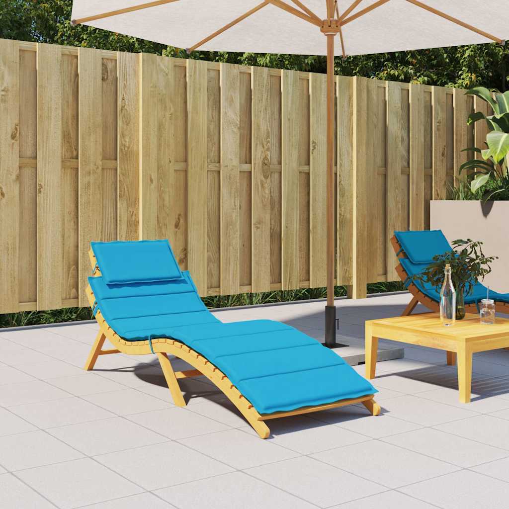 VidaXL Liegekissen 186x58x4 cm Oxford-Gewebe Blau