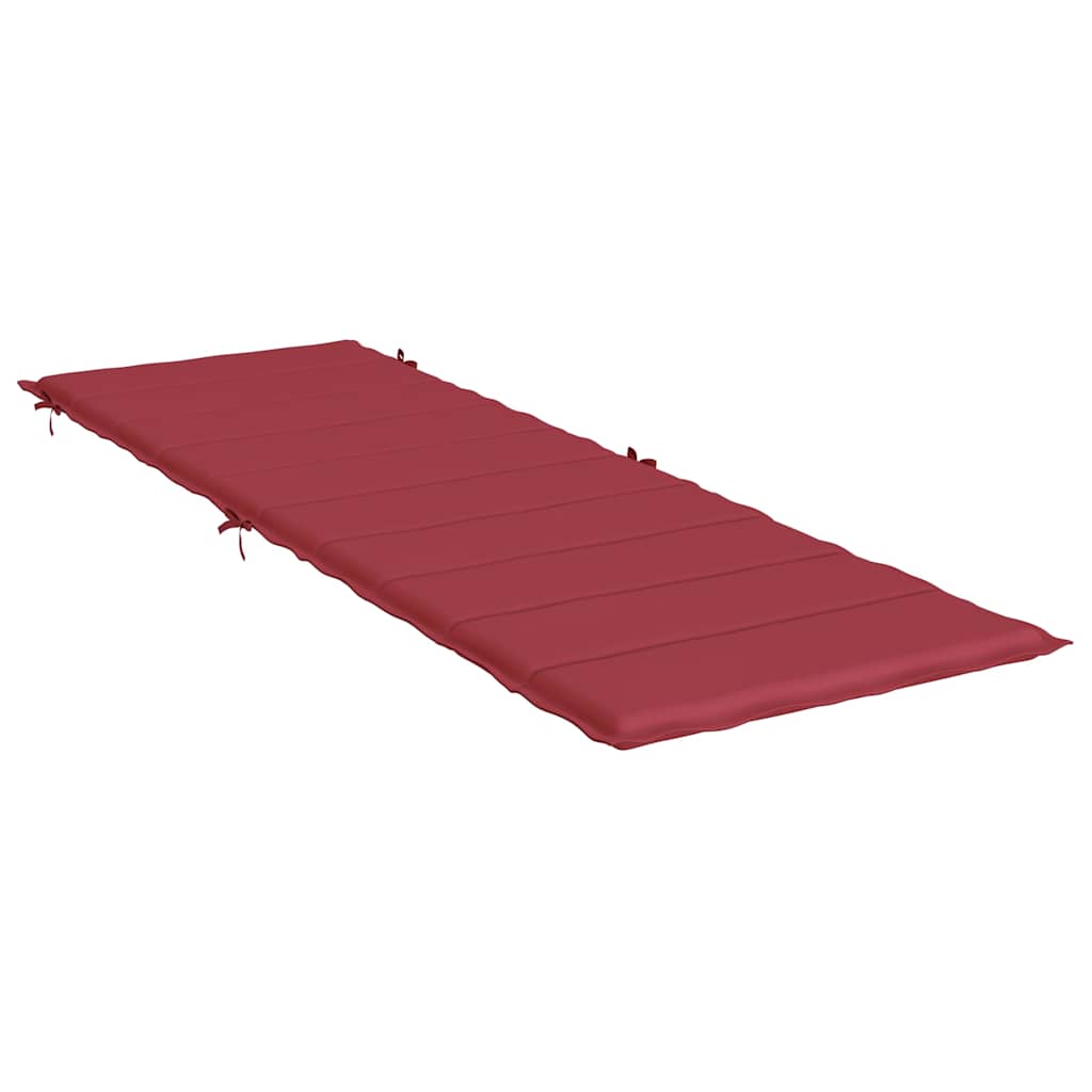 Vidaxl ligbedkussen 186x58x4 cm oxford stof wijnrood