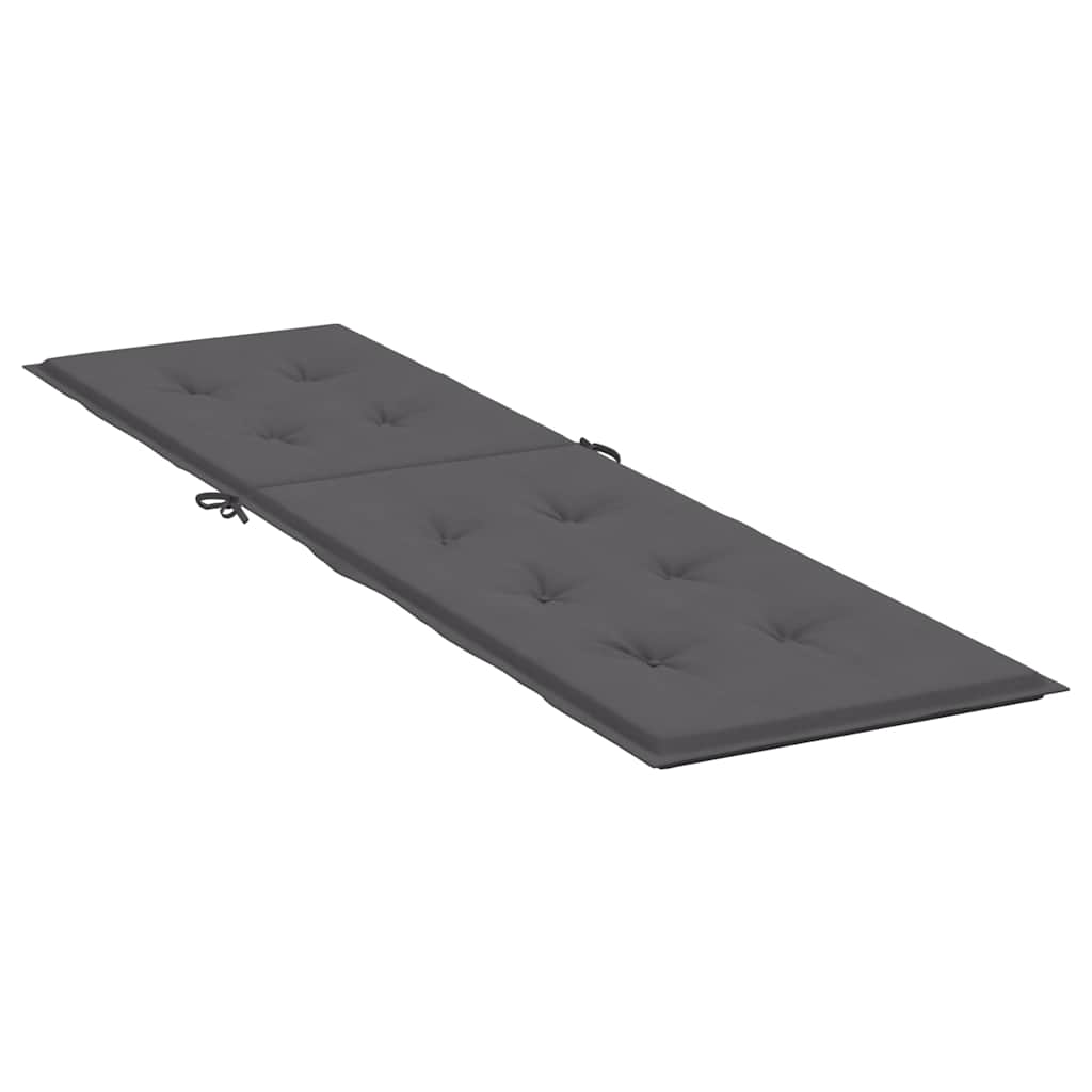 Vidaxl terrasstoelkussen (75+105)x50x4 cm antracietkleurig