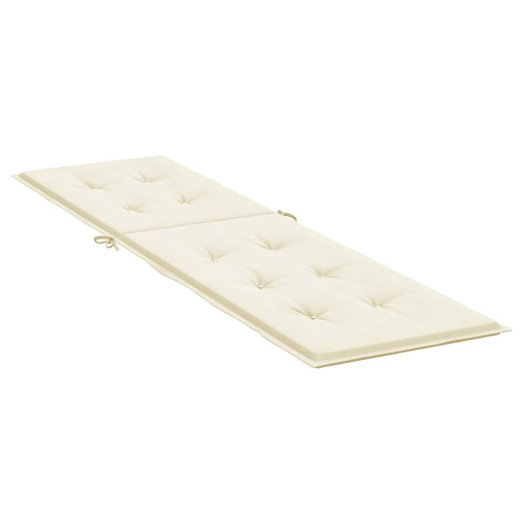 Vidaxl terrasstoelkussen (75+105)x50x4 cm crèmekleurig