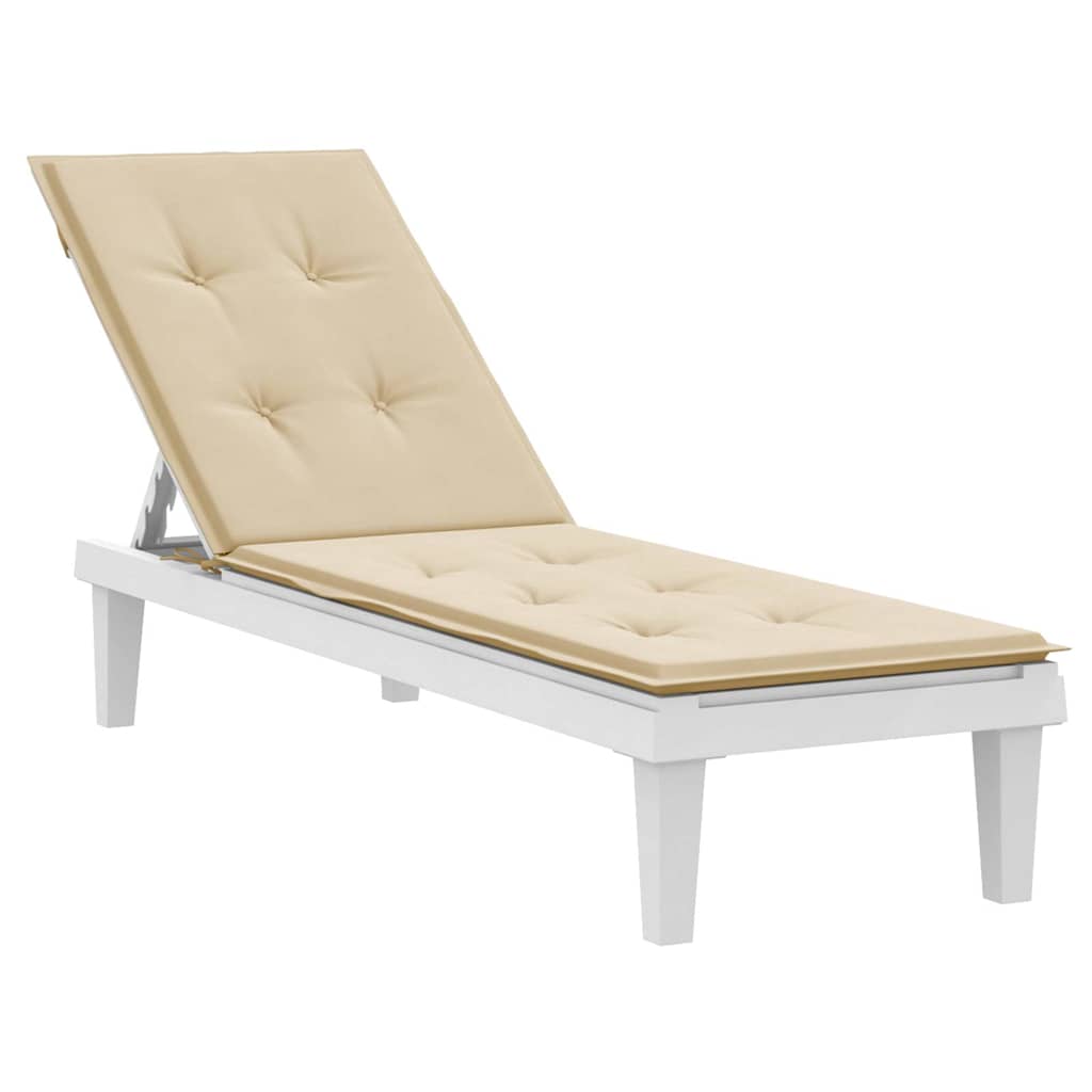 VidaXL Terrassenstuhlkissen (75+105)x50x4 cm Beige