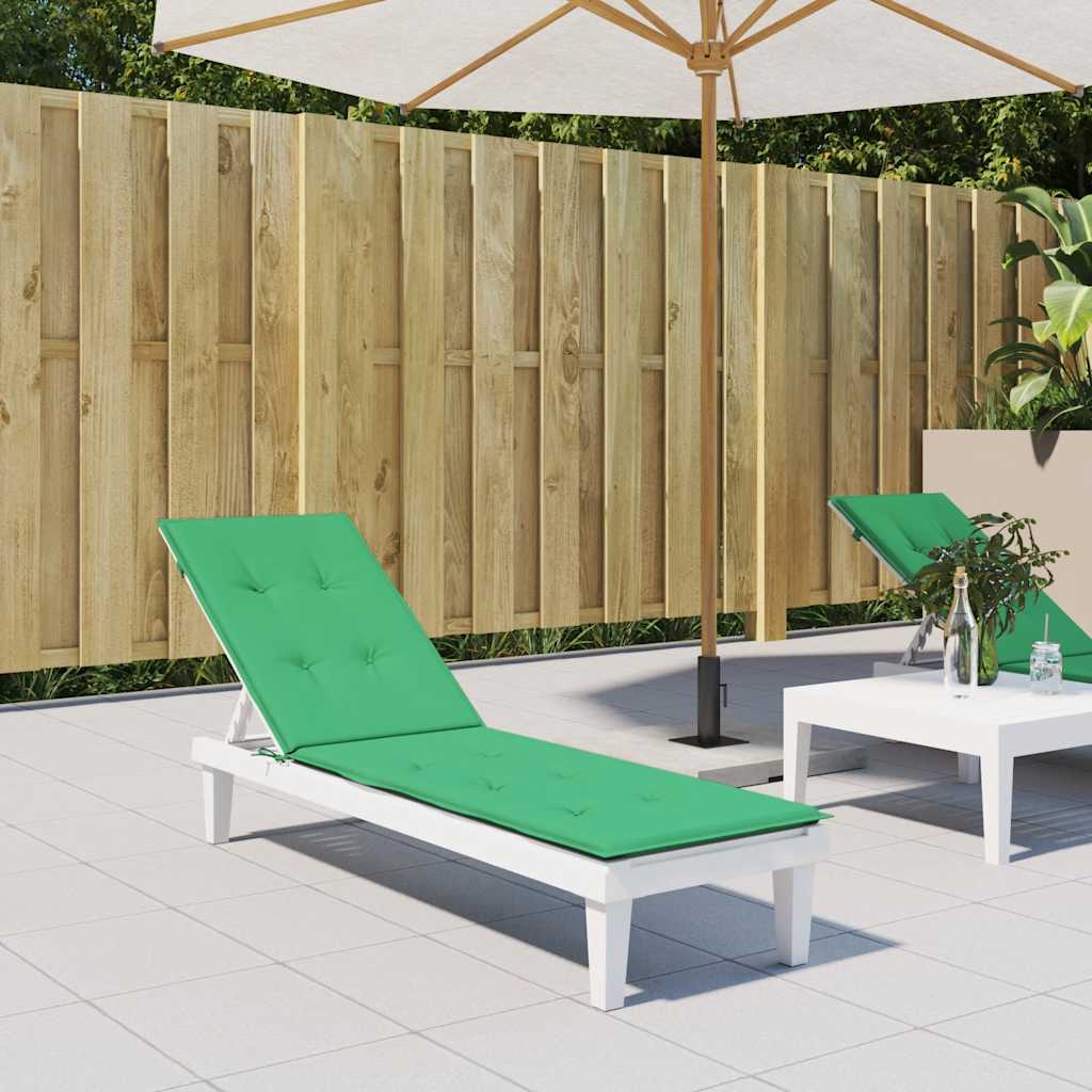 VidaXL Terrassenstuhlkissen (75+105)x50x4 cm Grün