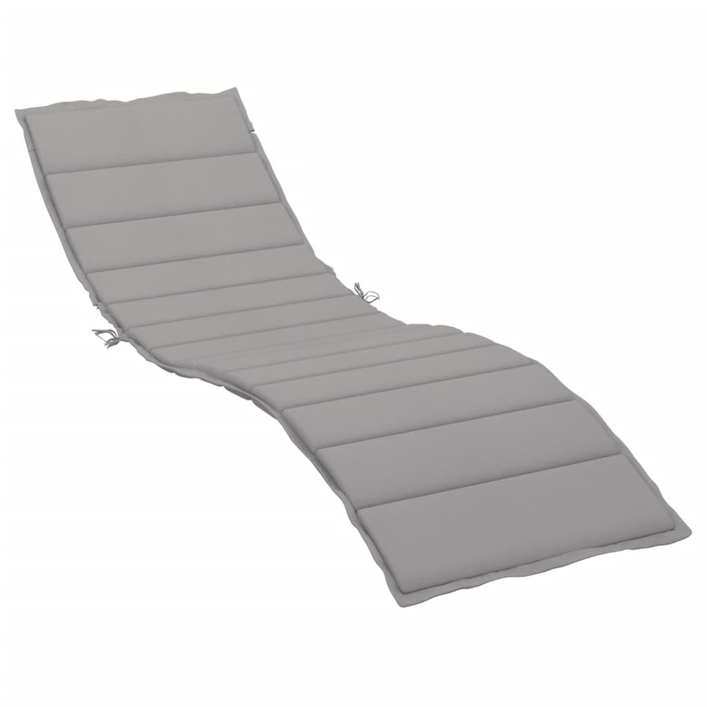 VidaXL Liegekissen 200x60x3 cm Oxford-Gewebe Grau