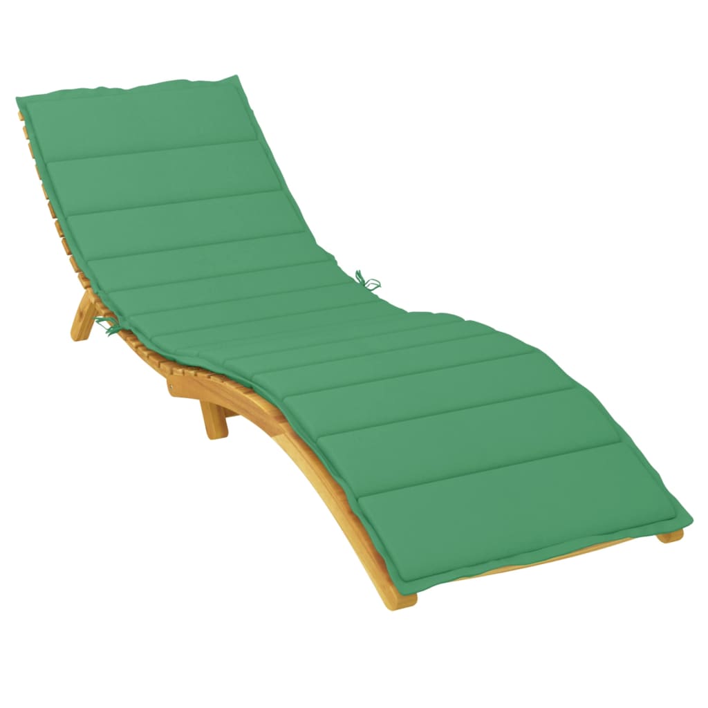 VidaXL Liegekissen 200x60x3 cm Oxford-Gewebe Grün
