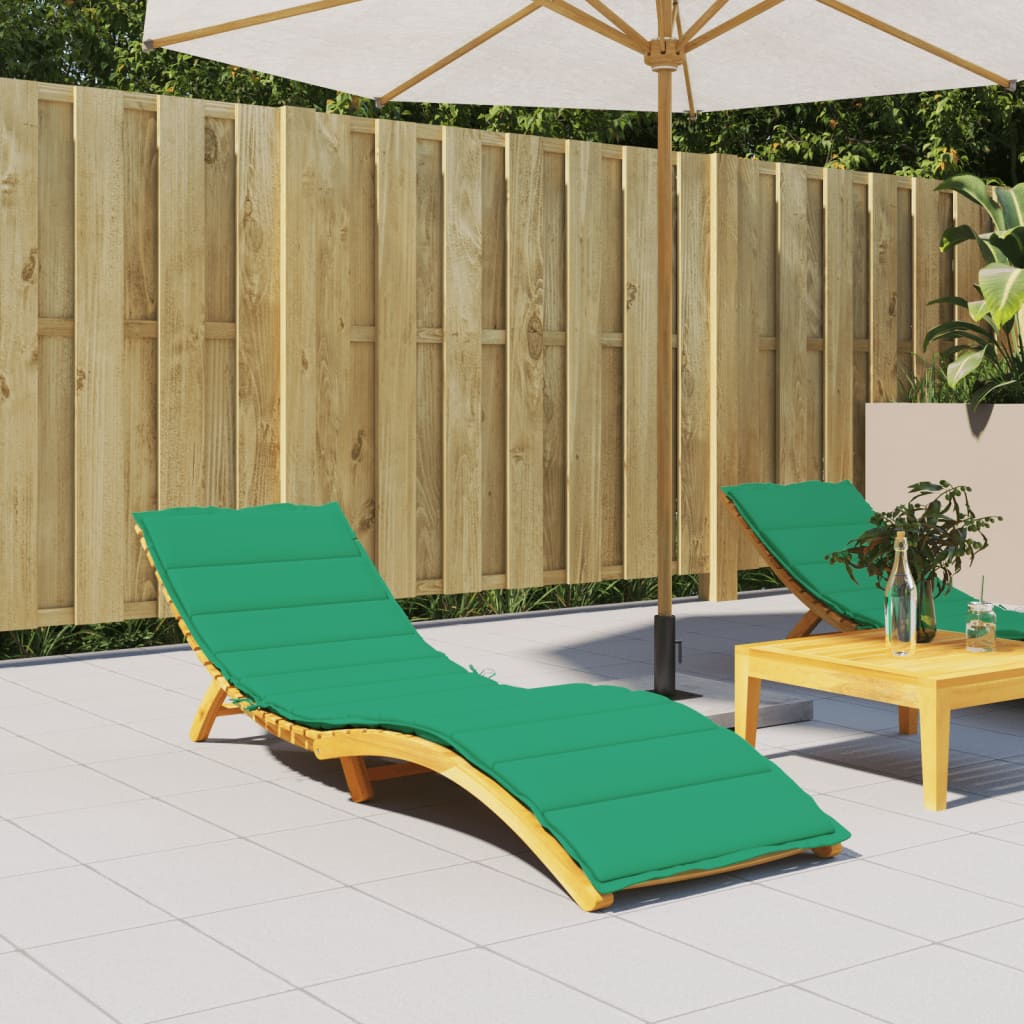 VidaXL Liegekissen 200x60x3 cm Oxford-Gewebe Grün