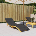 VidaXL Liegekissen 200x60x3 cm Oxford-Gewebe Schwarz