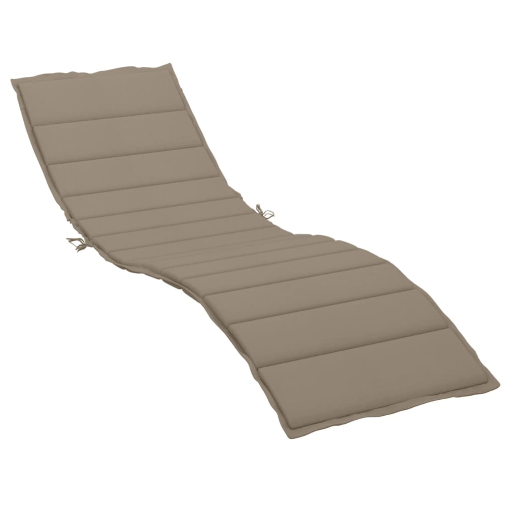 VidaXL Liegekissen 200x60x3 cm Oxford-Gewebe Taupe